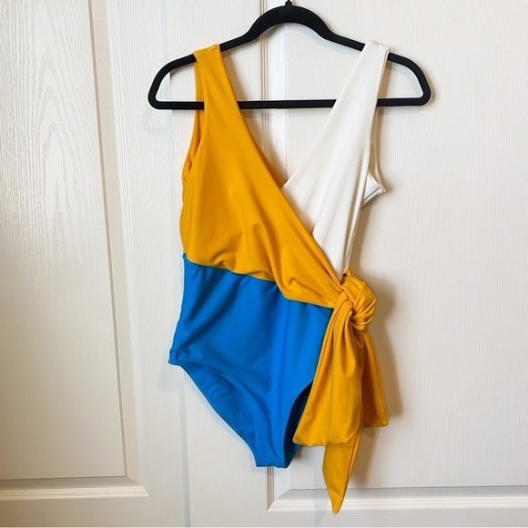 Paper London Copacabana One Piece Colorblock Swimsuit Medium - Picture 2 of 10